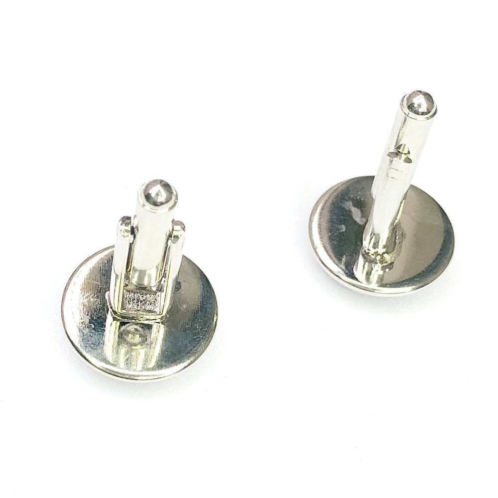 Love Ride Horse Photo Glass Gem Cufflinks Men Suit Rhodium Plated