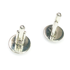Love Ride Horse Photo Glass Gem Cufflinks Men Suit Rhodium Plated