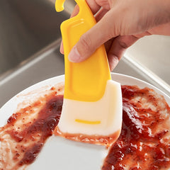 Silicone Pan Scraper Dish Cleaning Spatula Non Stick Kitchen Utensil