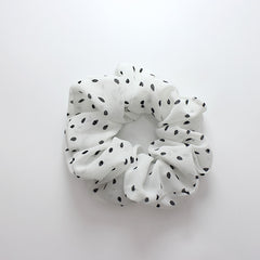 Polka Dot Chiffon Scrunchies Hair Rope Elastic Ponytail Holder