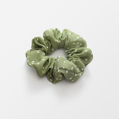 Polka Dot Chiffon Scrunchies Hair Rope Elastic Ponytail Holder
