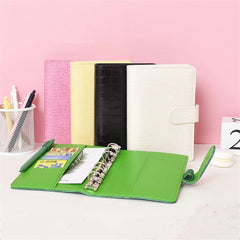 Crocodile Pattern DIY Binder Notebook Cover PU Leather Diary Agenda Planner
