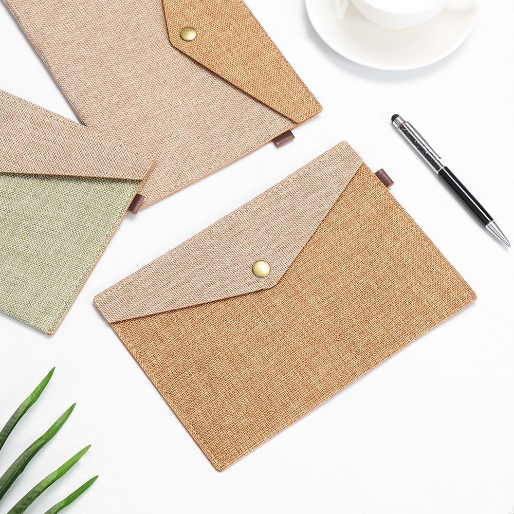Large Capacity Canvas Stationery Case for Organizing Documents