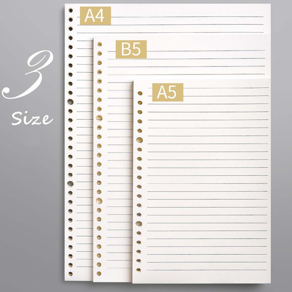 Spiral Binder Notebook Refill, A4 A5 B5 Grid Cornell Line Inner Core Paper