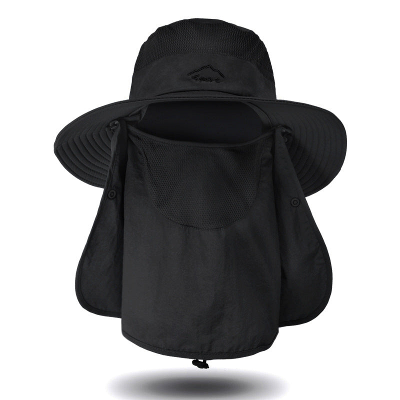 Outdoor Detachable Hat UPF 50 Gardening Hat Breathable Mesh Hat