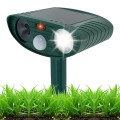 Solar Animal Repellant Ultrasonic Cat Dog Out Door Solar Powered Waterproof