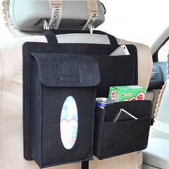 Car Back Seat Hanging Organizer Chemical Fiber Pouch