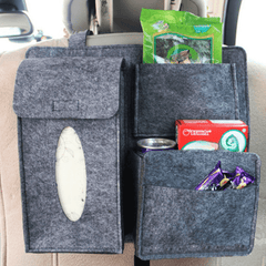 Car Back Seat Hanging Organizer Chemical Fiber Pouch