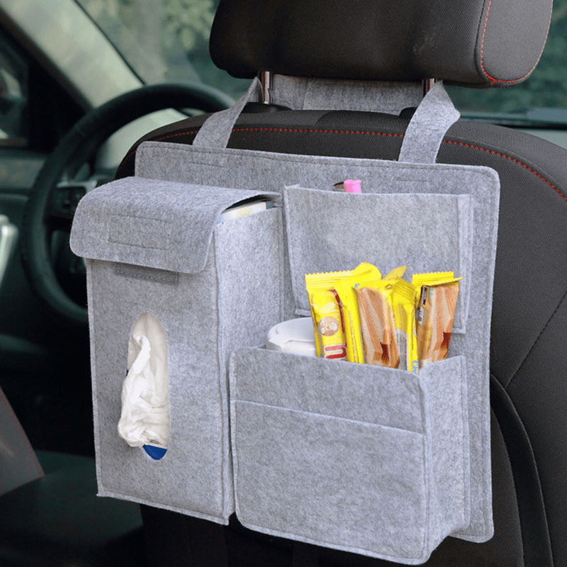 Car Back Seat Hanging Organizer Chemical Fiber Pouch