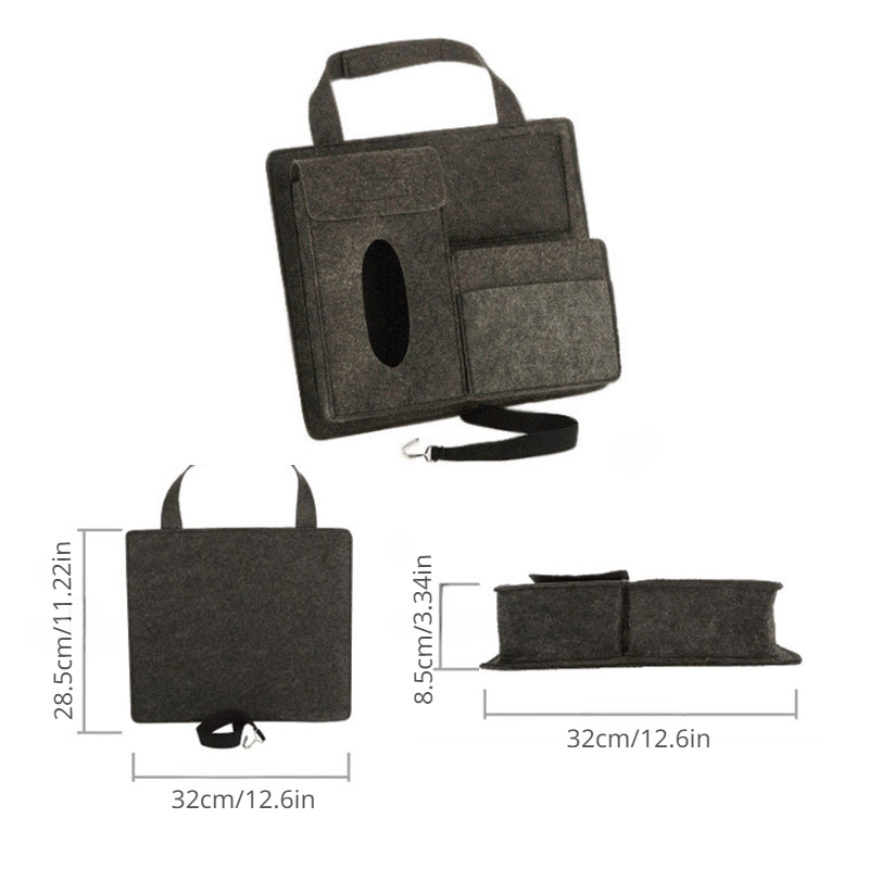 Car Back Seat Hanging Organizer Chemical Fiber Pouch