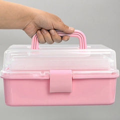 3-Layer Multipurpose Storage Box Organizer Folding Tool Box Sewing Art Crafts
