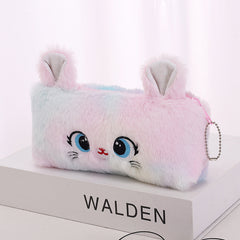 Cat Pattern Zipper Pencil Case Creative Student Stationery Case
