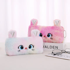 Cat Pattern Zipper Pencil Case Creative Student Stationery Case