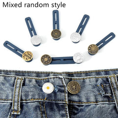 5pcs Metal Button Extension for Enlarged Waist Jeans Sewing