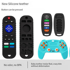 Baby Remote Control Teether Silicone Molar Stick Toy