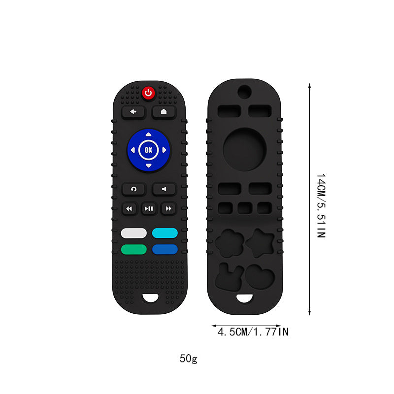Baby Remote Control Teether Silicone Molar Stick Toy