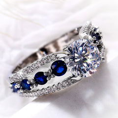 Classic Zircon Ring For Men Couple Jewelry