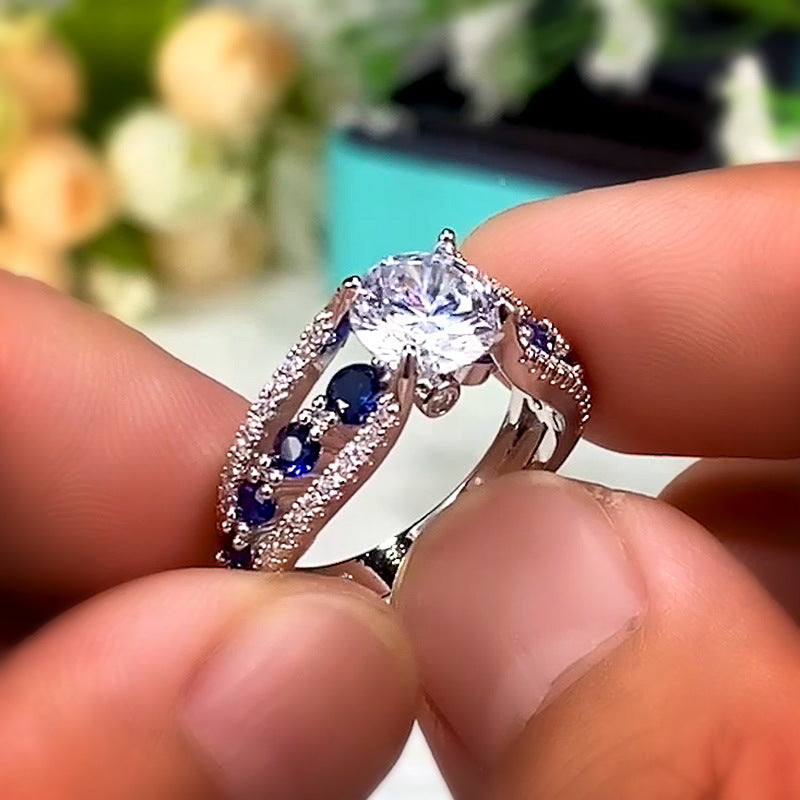 Classic Zircon Ring For Men Couple Jewelry
