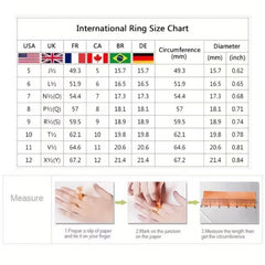 Classic Zircon Ring For Men Couple Jewelry