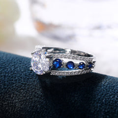 Classic Zircon Ring For Men Couple Jewelry