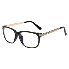 Light Blocking Glasses Square Clear Lens Anti Eyestrain Glasses