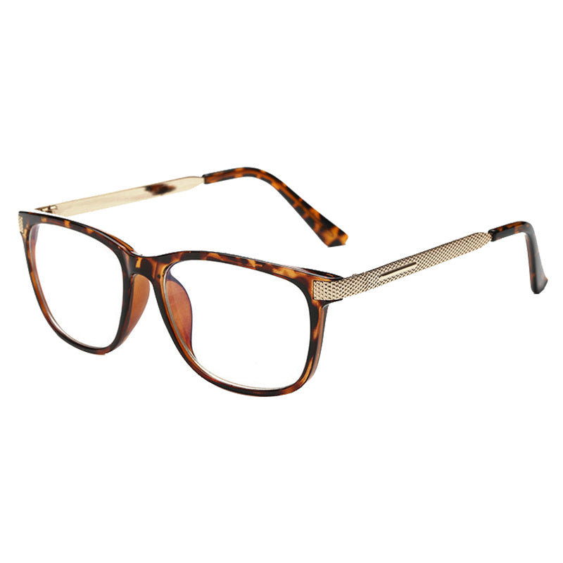 Light Blocking Glasses Square Clear Lens Anti Eyestrain Glasses