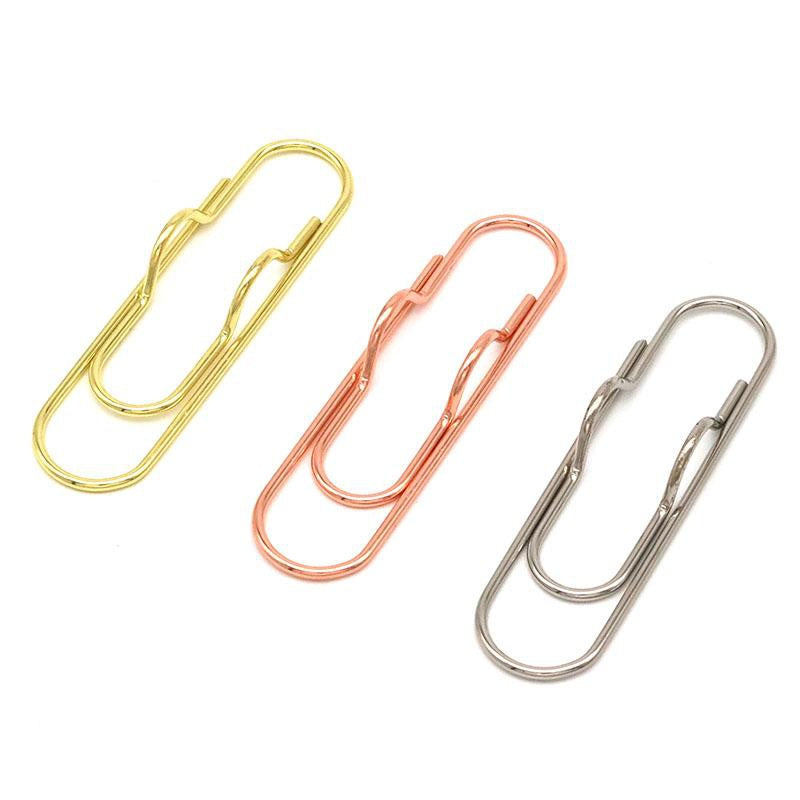 2pcs Portable Desk Accessories Pen Holder Paperclip Stationary Pencil Clips