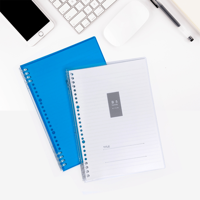 B5 Ring Binder Notebook PP Stationery Sturdy and Durable