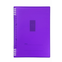 B5 Ring Binder Notebook PP Stationery Sturdy and Durable