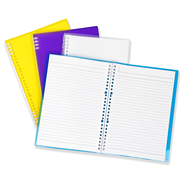 B5 Ring Binder Notebook PP Stationery Sturdy and Durable