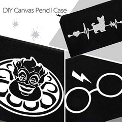 DIY Craft Bag Canvas Pen Pencil Case Cotton Canvas Multipurpose Travel Toiletry