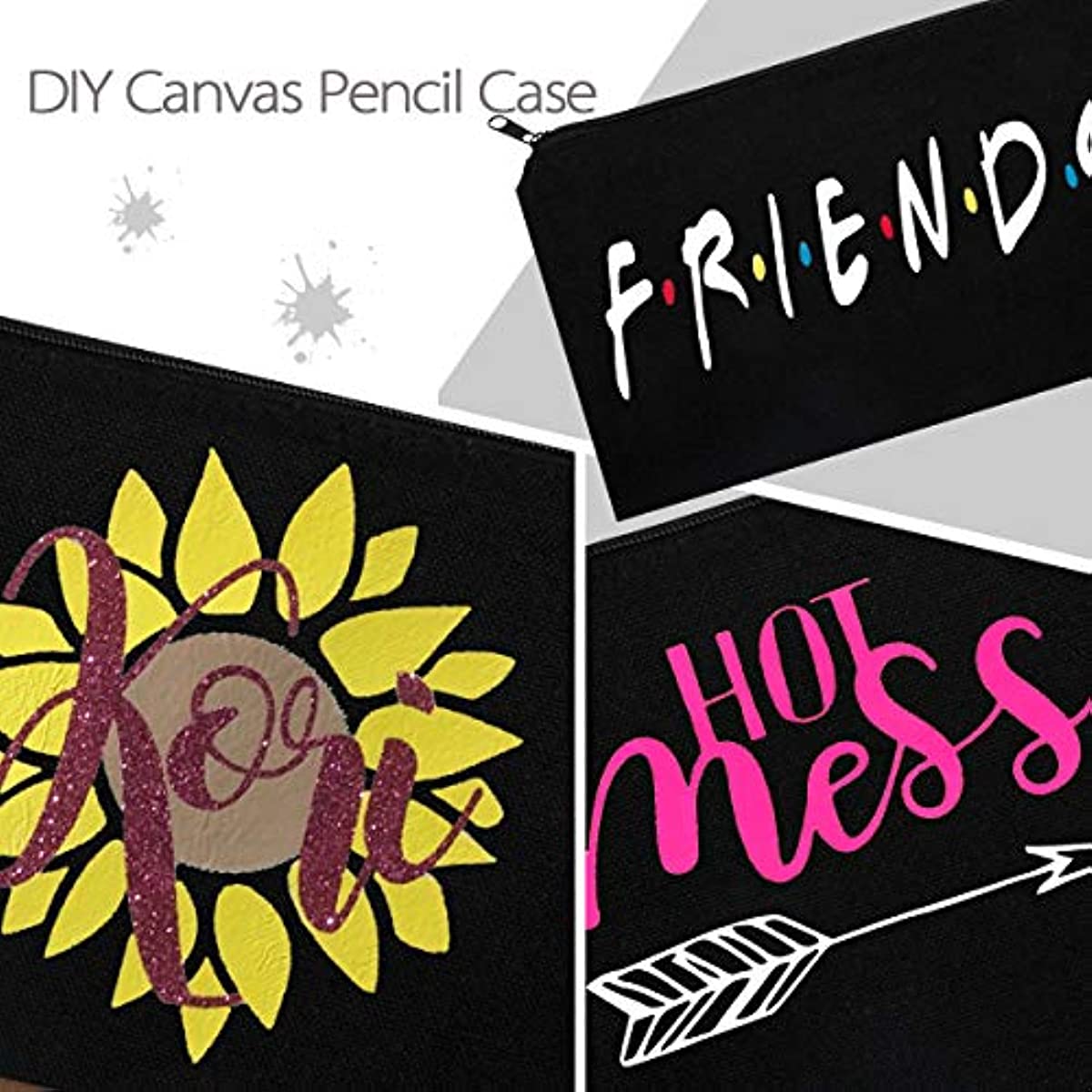 DIY Craft Bag Canvas Pen Pencil Case Cotton Canvas Multipurpose Travel Toiletry