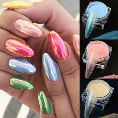 Magic Mirror Glitter Nail Art Powder for Women Girls