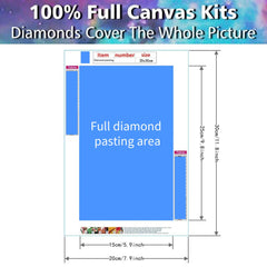 1pc Horse DIY 5D Diamond Painting Kit Wall Decor 20x30cm Frameless