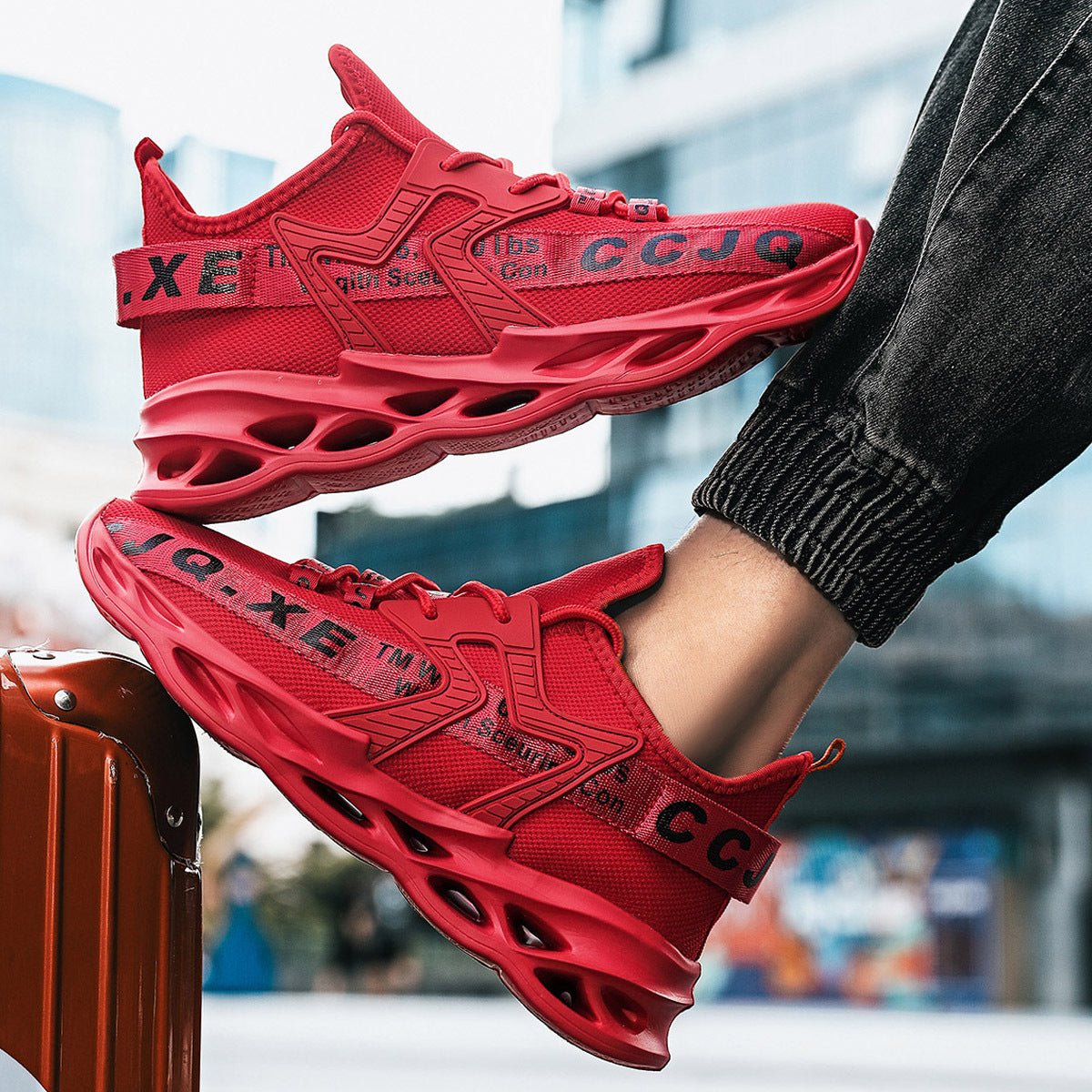 Men's Lightweight Knitted Sneakers for Running