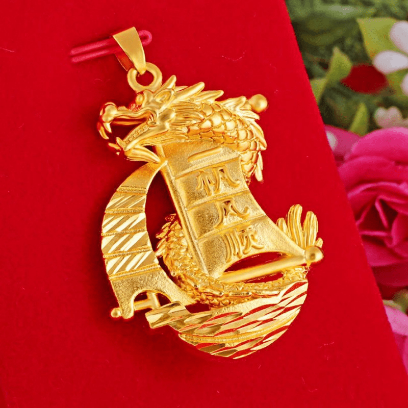 Golden Dragon King Zodiac Pendant for Men and Women