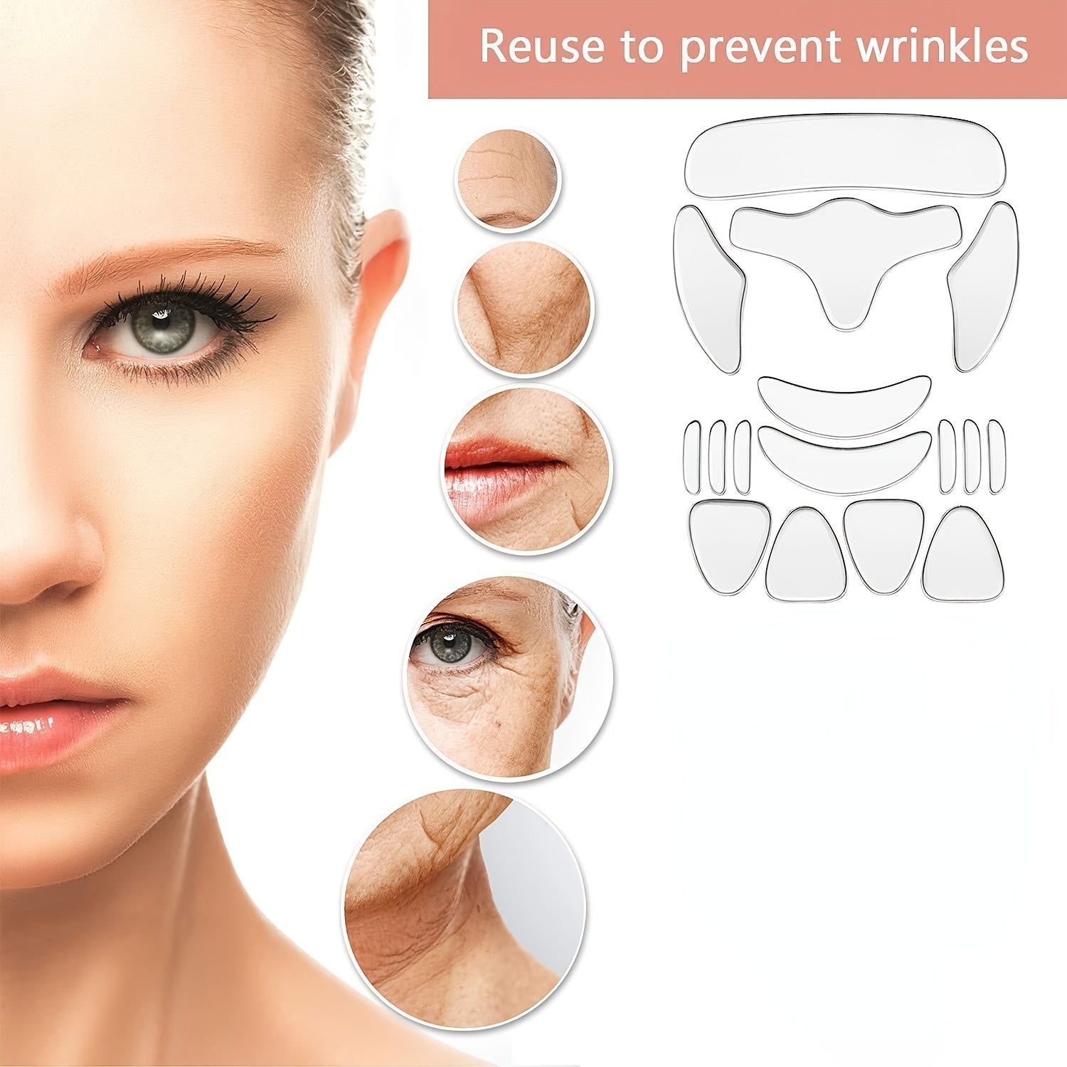 Wrinkle Patches Reduce Forehead Neck and Eye Wrinkles Face Lifting Mask Tapes