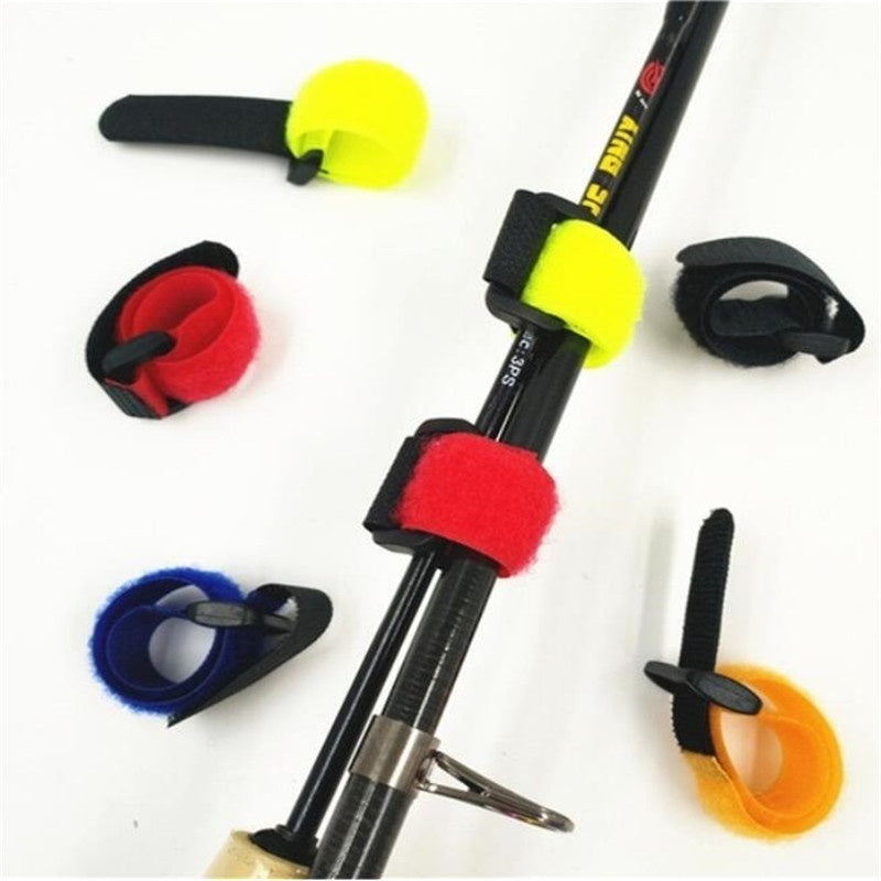 10pcs Fishing Rod Fixed Bundle Straps Assorted Sizes