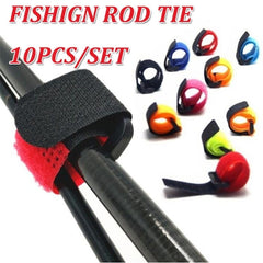 10pcs Fishing Rod Fixed Bundle Straps Assorted Sizes
