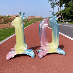 81cm Crystal Number Foil Balloons with Crown Figures Globos 0-9
