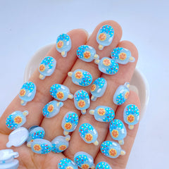 10pcs Mini Fruit Popsicle Resin Flatback Ornaments for Crafts