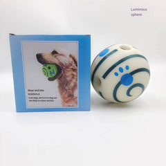 Giggle Ball Durable Interactive Dog Toys Green Wobble Wag Balls Funny Sounds