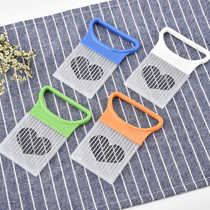 Stainless Steel Slicer & Vegetable Holder for Slicing and Peeling