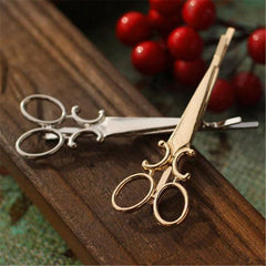 Scissor Shaped Hairpin Punk Hair Clip for Women Girls Hair