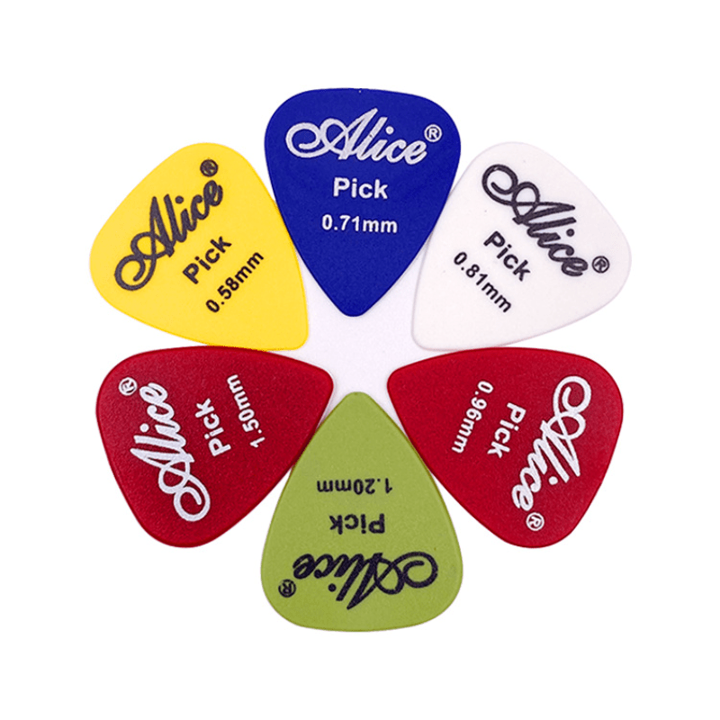 ABS Resin Guitar Picks Smooth & Scrub Surfaces for Versatile Playing