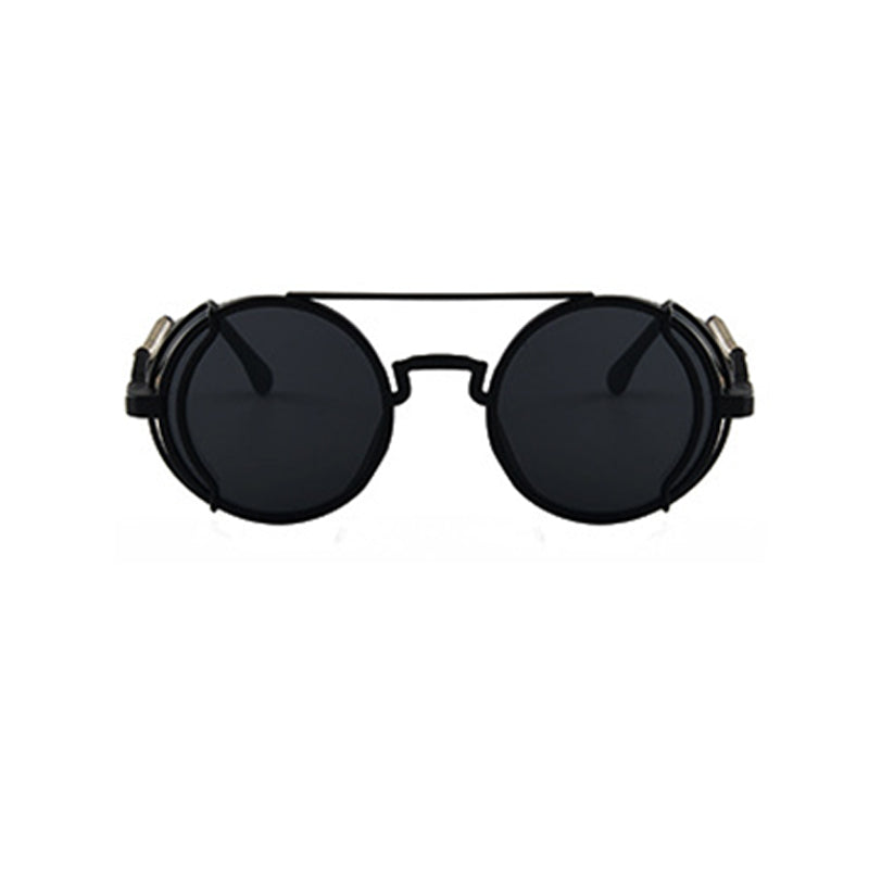 Y2K Steampunk Sunglasses Retro Spring Temple Gothic Metal UV400