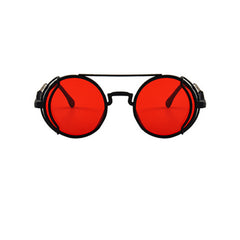 Y2K Steampunk Sunglasses Retro Spring Temple Gothic Metal UV400