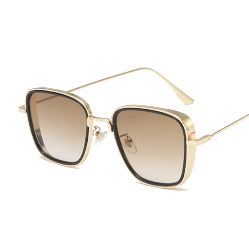 Men's Steampunk Polarized Sunglasses Large Frame UV Protection