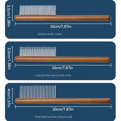 2-in-1 Cat Dog Grooming Tool Hair Removal Comb Slicker Brush