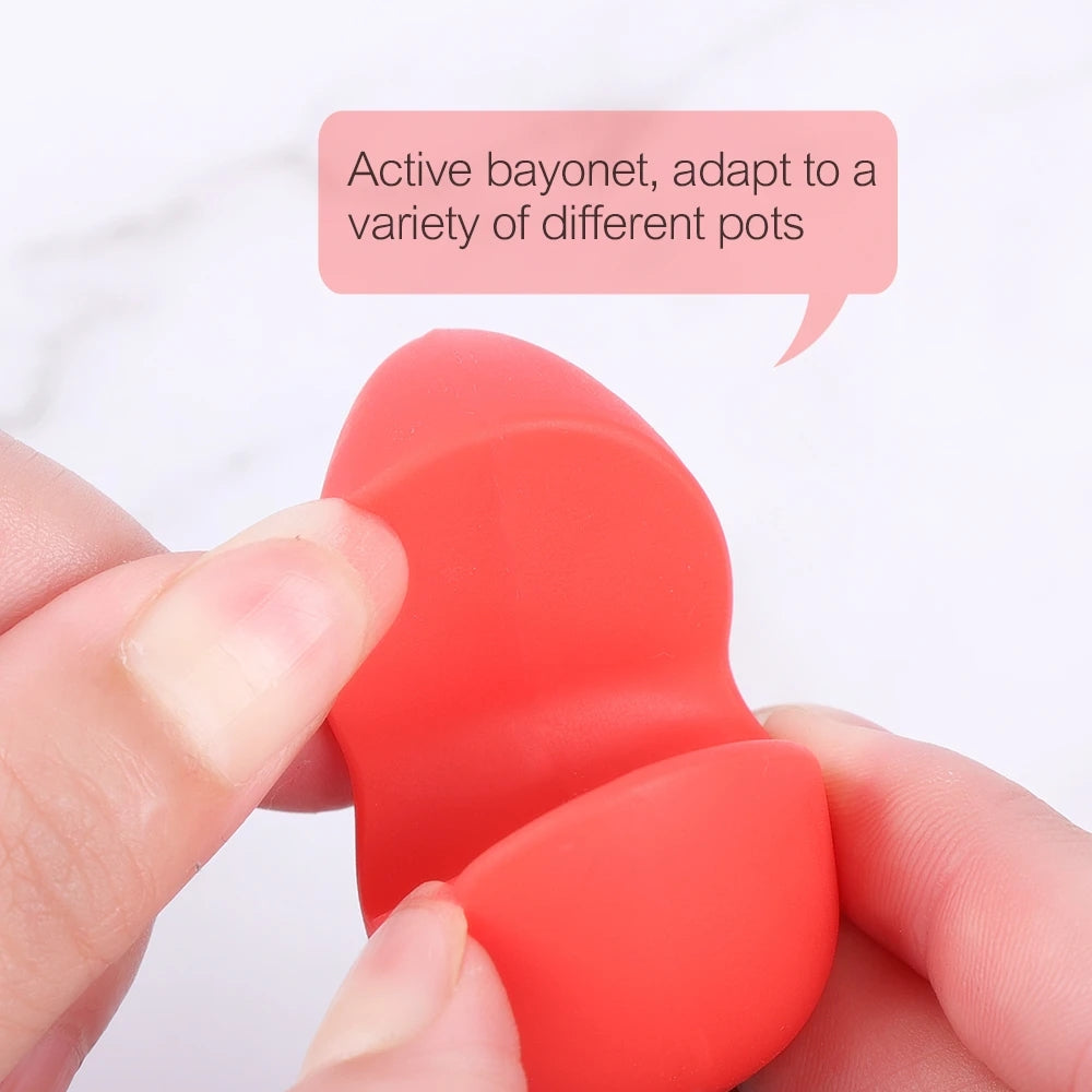 Silicone Pot Lid Holder Heat-resistant Anti-spill Rack Durable Kitchen Gadget